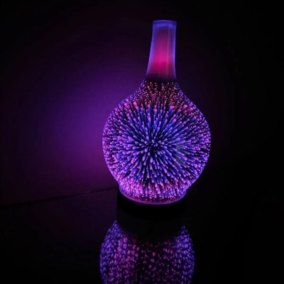 Işıklı Cam Hava Nemlendirici Esansiyel Aroma Difüzörü - Spark